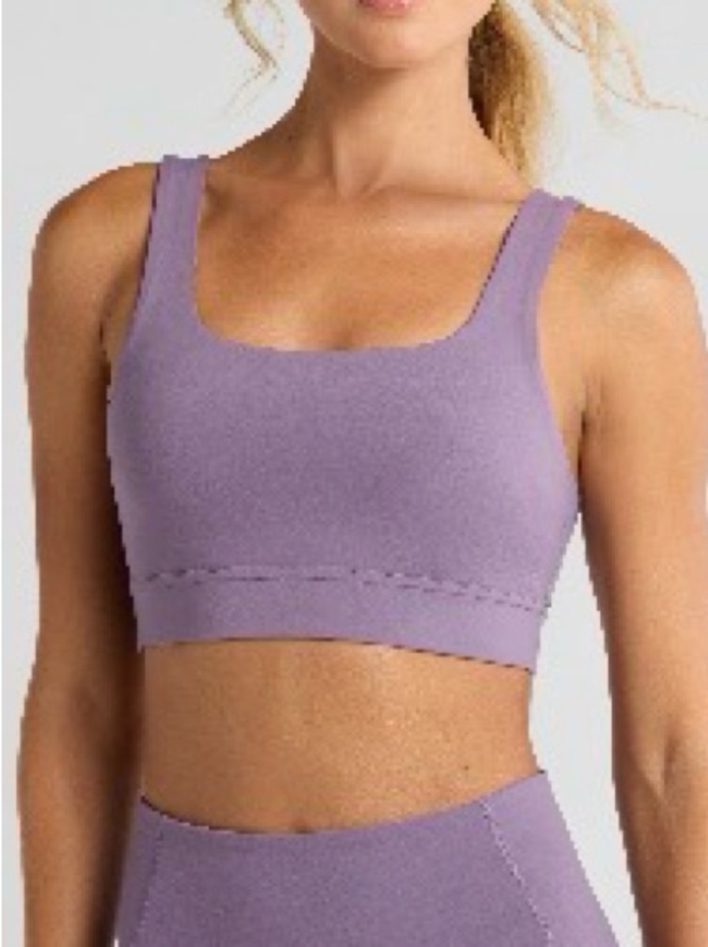Zella Luxe Lite Seamless Sports Bra in Purple Size Large